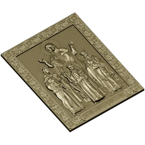 Икона Святая София с дочерьми - 3D модель в формате STL
