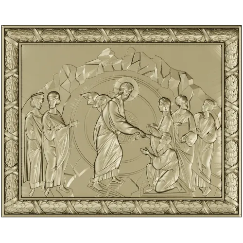 Anastasis - Resurrection Icon Relief (STL)