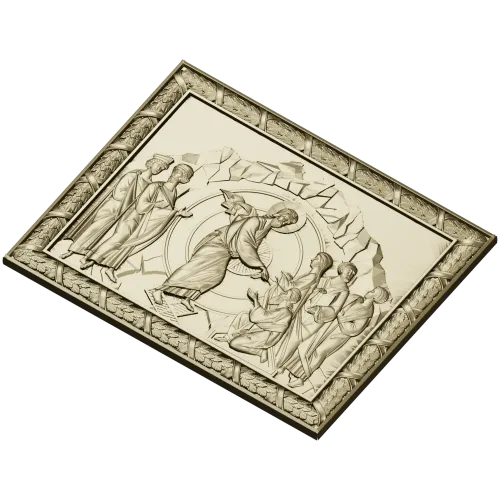 Anastasis - Resurrection Icon Relief (STL)