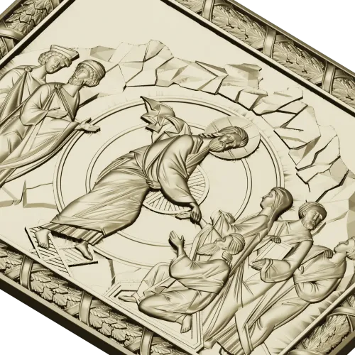 Anastasis - Resurrection Icon Relief (STL)