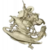 Saint George Slaying the Dragon - STL Relief for CNC