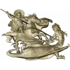 Saint George Slaying the Dragon - STL Relief for CNC