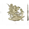 Saint George Slaying the Dragon - STL Relief for CNC