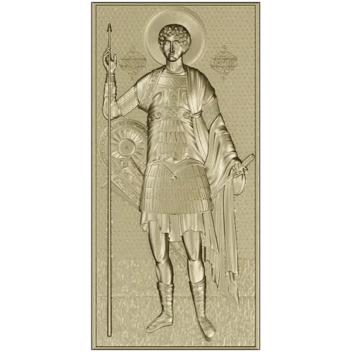 Saint George the Victorious - STL 3D model relief panel for CNC