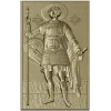Saint George the Victorious - STL 3D model relief panel for CNC