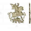 Георгий Победоносец - рельефная 3D модель STL для ЧПУ