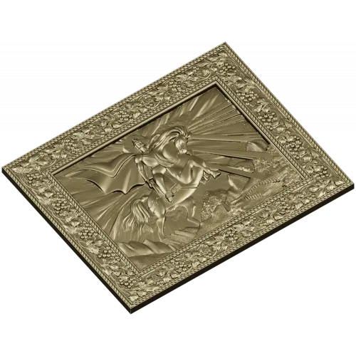 Saint George the Victorious - high-relief STL panel for CNC