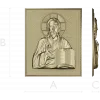 Господь Вседержитель - 3D модель STL для ЧПУ (икона, рельеф для фрезера)