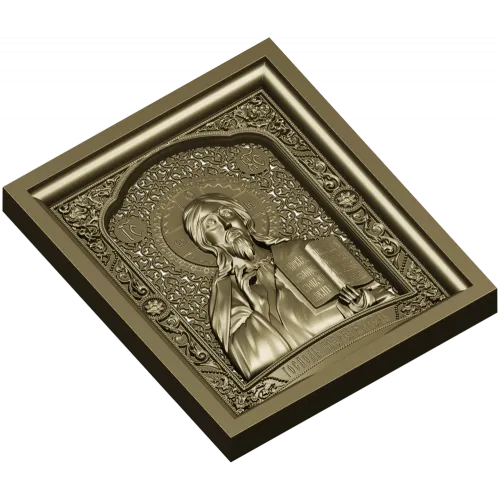 Christ Pantocrator - high-relief STL model for CNC