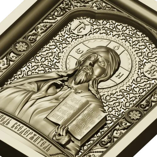 Christ Pantocrator - high-relief STL model for CNC