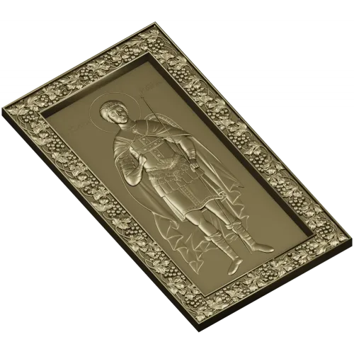 Икона Дмитрий Солунский - 3D модель STL для ЧПУ