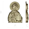 Christ Pantocrator high-relief STL for CNC
