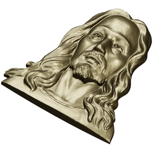Лик Спасителя - 3D STL рельеф для ЧПУ