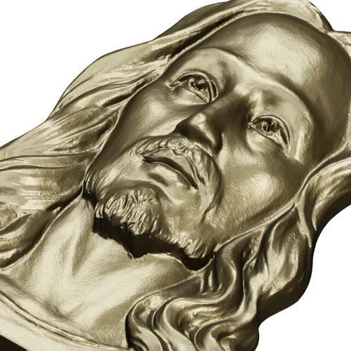 Лик Спасителя - 3D STL рельеф для ЧПУ