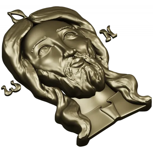 Лик Спаса - 3D модель STL для ЧПУ