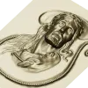 Jesus Christ high-relief STL panel for CNC milling