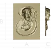 Jesus Christ high-relief STL panel for CNC milling