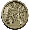 Annunciation Oval Medallion STL for CNC Relief