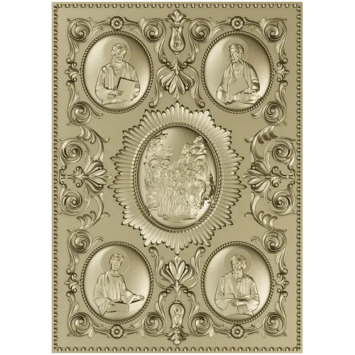 Orthodox Icon Relief Panel STL for CNC