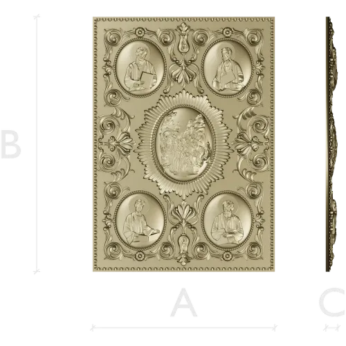Orthodox Icon Relief Panel STL for CNC