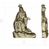 Пьета - скорбящая Богоматерь в формате STL для ЧПУ