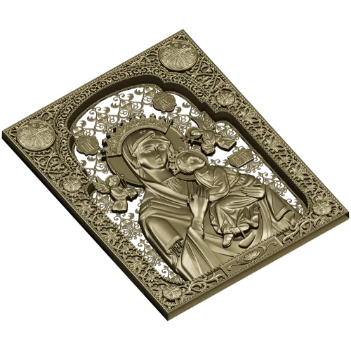 Our Lady of Perpetual Help - STL 3D Icon for CNC