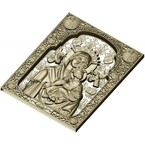 Our Lady of Perpetual Help - STL 3D Icon for CNC