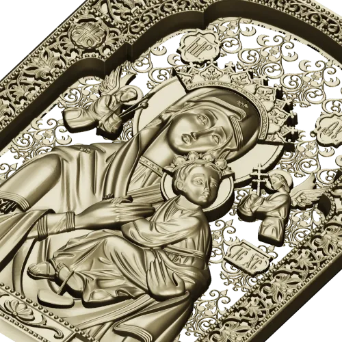 Our Lady of Perpetual Help - STL 3D Icon for CNC