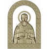 Saint John of Kronstadt - high-relief STL icon for CNC