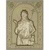 Икона Иоанн Предтеча - 3D модель STL для ЧПУ