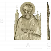 Икона Иосифа Волоцкого - 3D модель (STL) для ЧПУ