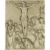 Crucifixion bas-relief STL for CNC milling