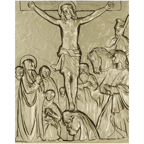 Crucifixion bas-relief STL for CNC milling