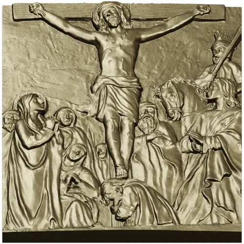 Crucifixion bas-relief STL for CNC milling