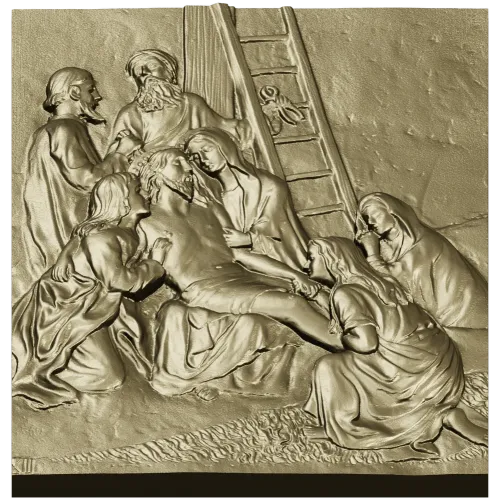 Descent from the Cross - relief panel STL for CNC