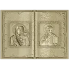 Open Gospel Book - Theotokos & Pantocrator STL 3D model