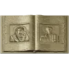 Open Gospel Book - Theotokos & Pantocrator STL 3D model