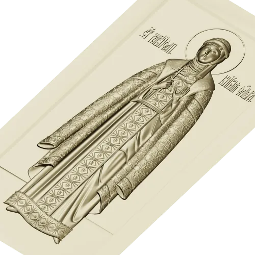 Святая княгиня Ольга - рельефная 3D модель STL для ЧПУ
