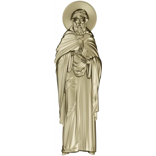 Saint Macarius of Alexandria - CNC-ready STL relief