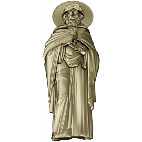 Saint Macarius of Alexandria - CNC-ready STL relief