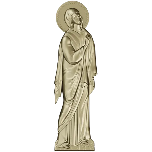Theotokos at the Crucifixion - high-relief STL for CNC
