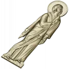 Theotokos at the Crucifixion - high-relief STL for CNC