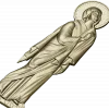 Theotokos at the Crucifixion - high-relief STL for CNC