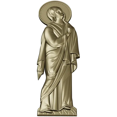 Theotokos at the Crucifixion - high-relief STL for CNC