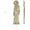 Theotokos at the Crucifixion - high-relief STL for CNC