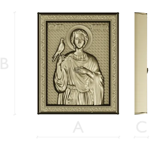 Рельефная икона святого Трифона - STL для ЧПУ