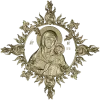 Unfading Flower - Theotokos high-relief 3D STL for CNC