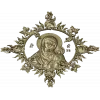 Unfading Flower - Theotokos high-relief 3D STL for CNC