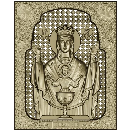 Inexhaustible Chalice - STL 3D Model for CNC Icon Relief