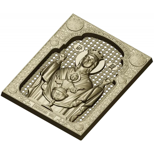 Inexhaustible Chalice - STL 3D Model for CNC Icon Relief